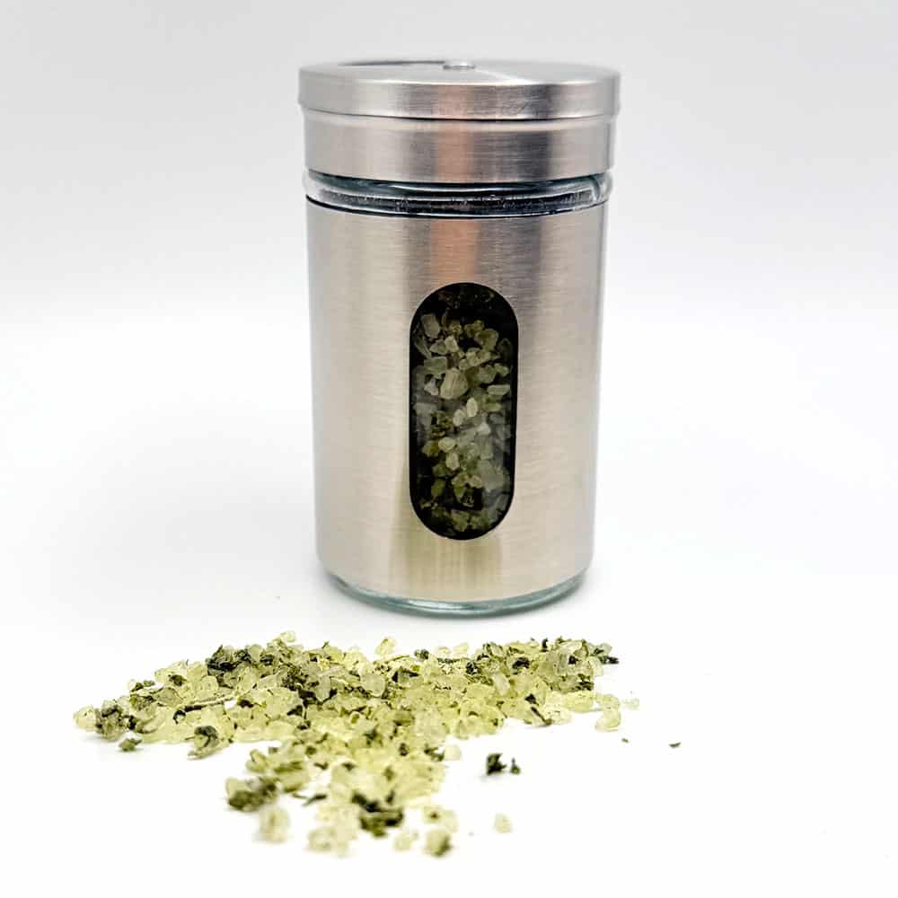 Genovese Basil Infused Mediterranean Sea Salt (3.4 oz)