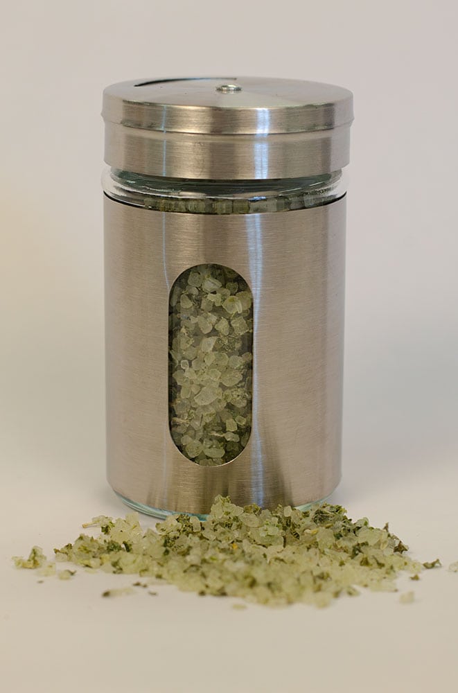 Genovese Basil Infused Mediterranean Sea Salt (3.4 oz) - Image 2