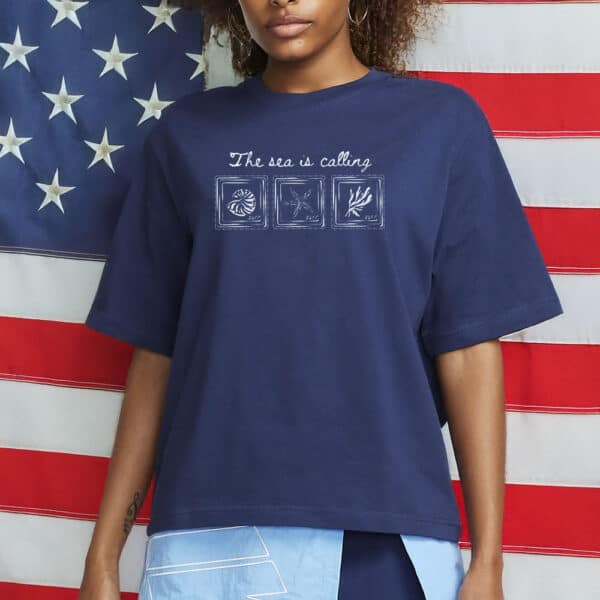 8647 The Sea Is Calling T-Shirt – Coastal Anti-Trump Shirt