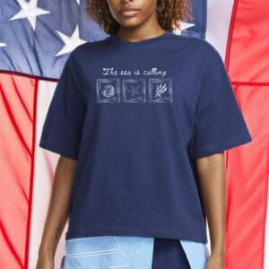 8647 The Sea Is Calling T-Shirt – Coastal Anti-Trump Shirt