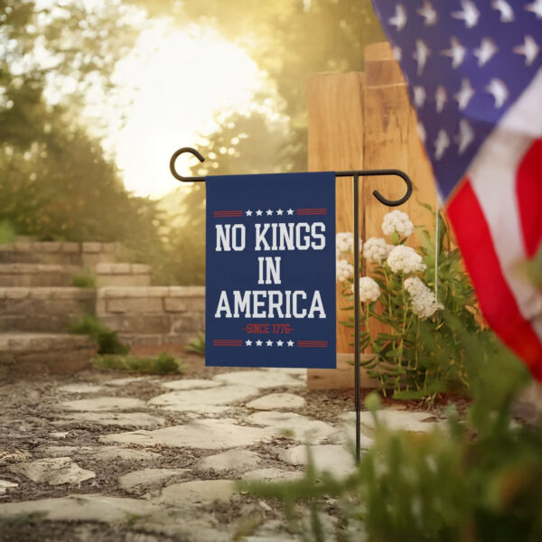 Anti Fascism Fascist MAGA Republican, No Kings In America Anti Trump Yard Garden Flag