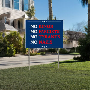 Anti Trump, Anti Fascists Yard Sign, Democrat Sign, Anti Oligarchy Yard Sign