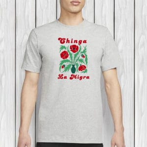 Bold Activist Protest Tee, Pro-Immigrant Social Justice Graphic, Chinga La Migra Shirt