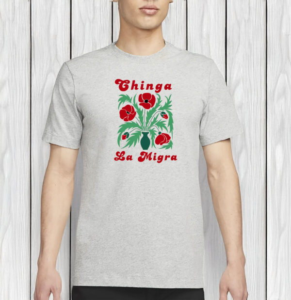 Bold Activist Protest Tee, Pro-Immigrant Social Justice Graphic, Chinga La Migra Shirt