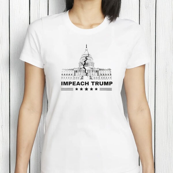 Cracked Capitol Protest Tee, Impeach Trump T-Shirt