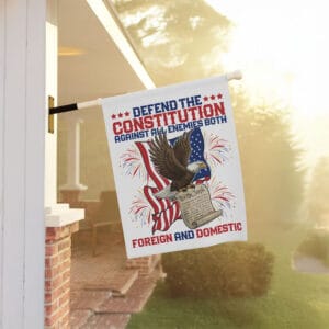 Defend the Constitution Garden Flag – Anti Trump Patriotic Protest Flag