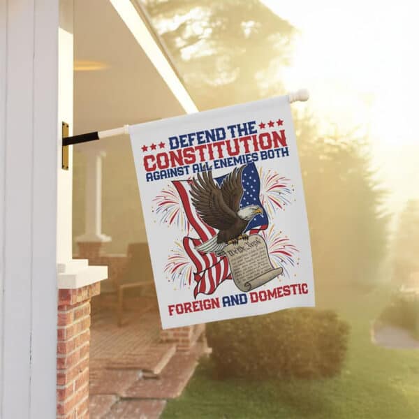 Defend the Constitution Garden Flag – Anti Trump Patriotic Protest Flag