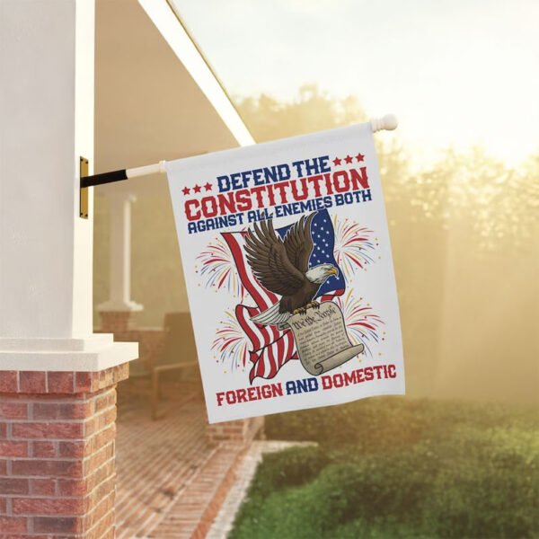 Defend the Constitution Garden Flag – Anti Trump Patriotic Protest Flag