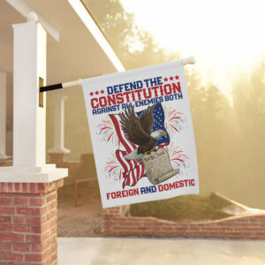 Defend the Constitution Garden Flag – Anti Trump Patriotic Protest Flag
