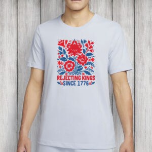 Floral Patriotic Protest Tee, Pro-Democracy T-Shirt