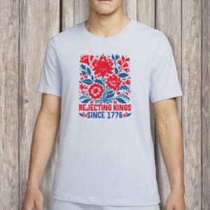 Floral Patriotic Protest Tee, Pro-Democracy T-Shirt