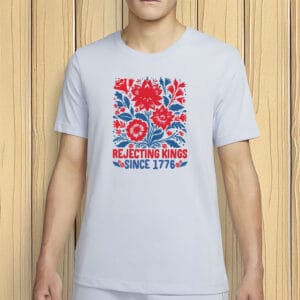 Floral Patriotic Protest Tee, Pro-Democracy T-Shirt