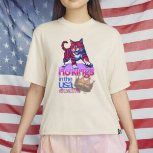 Grumpy Cat Protest Tee, No Kings in the USA Since 1776 T-Shirt