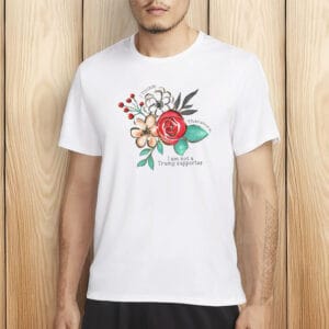 I Think Therefore I Am Not a Trump Supporter Tee, Floral Anti-Trump Shirt