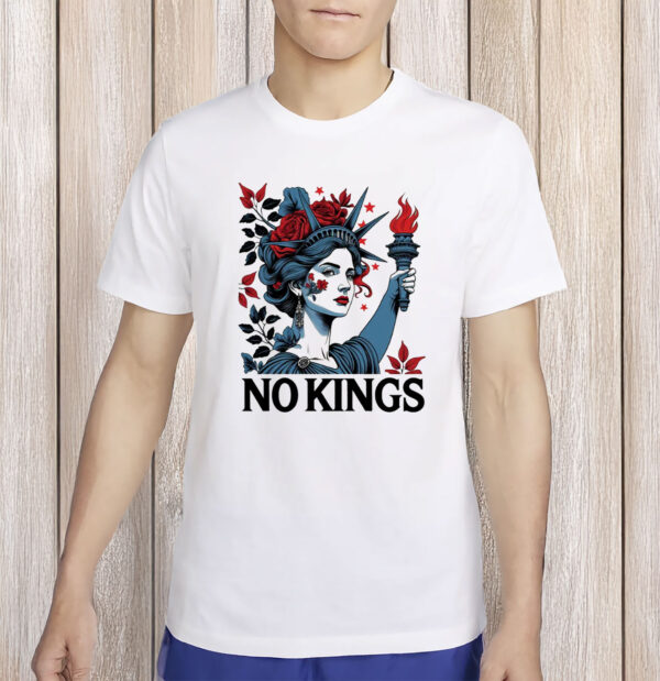 Lady Liberty Anti-Trump Political Protest Tee, No Kings Shirt