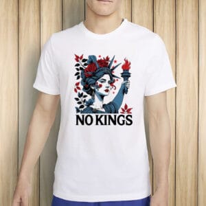 Lady Liberty Anti-Trump Political Protest Tee, No Kings Shirt