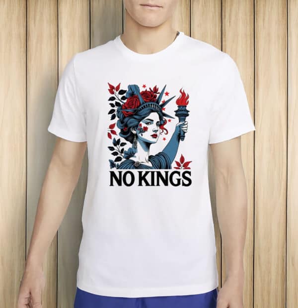 Lady Liberty Anti-Trump Political Protest Tee, No Kings Shirt