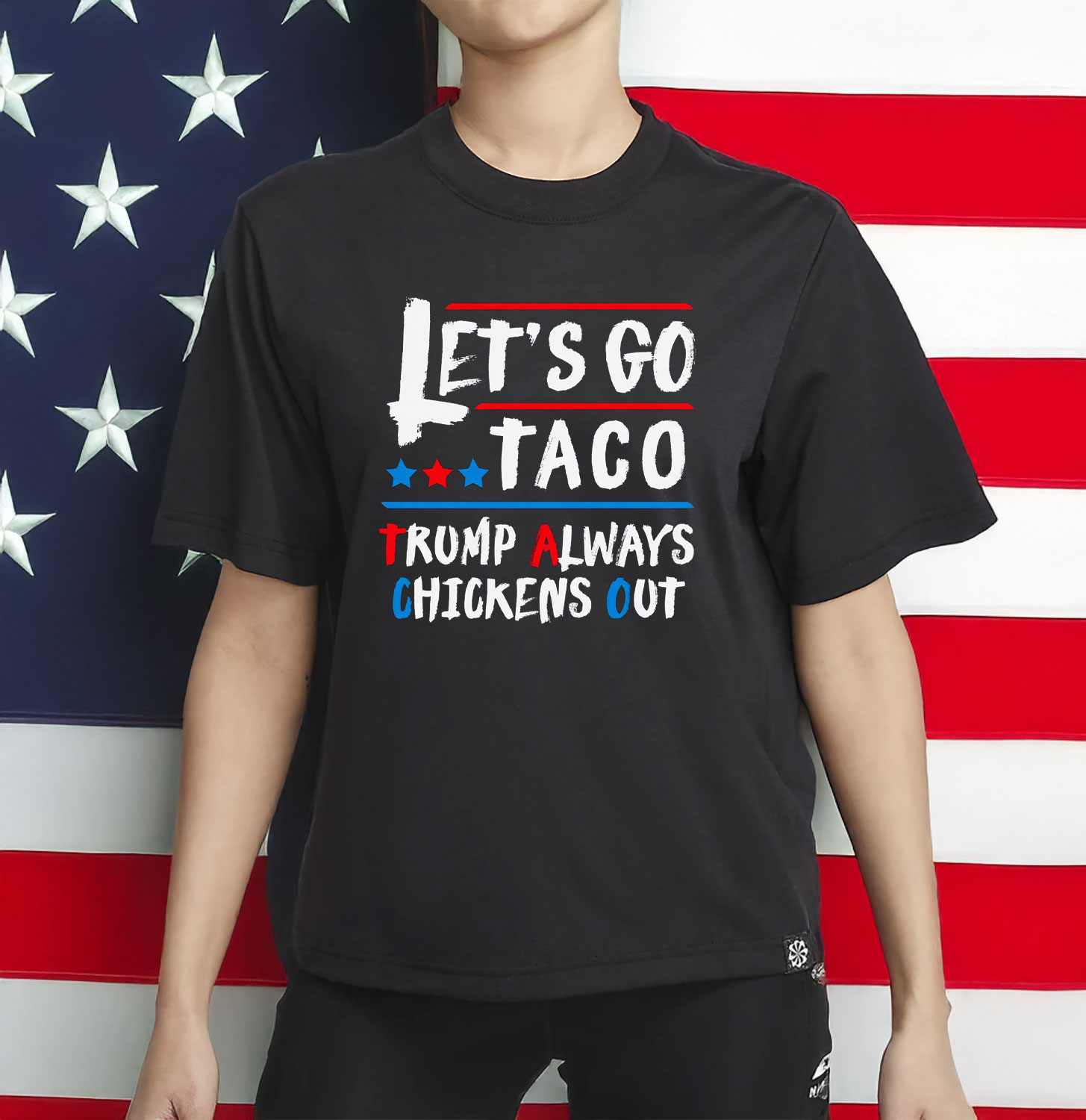 Let's Go Taco Funny Always Chickens Out Let's Go Taco T-Shirt