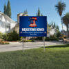 Liberty Bell Sign, Rejecting Kings Since 1776 Protest Yard Sign