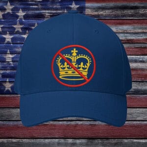 No Crown Symbol Hat – Anti Monarchy Embroidered Cap, No Kings Protest Hat
