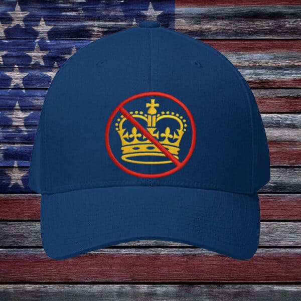 No Crown Symbol Hat – Anti Monarchy Embroidered Cap, No Kings Protest Hat