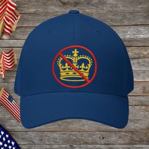No Crown Symbol Hat – Anti Monarchy Embroidered Cap, No Kings Protest Hat