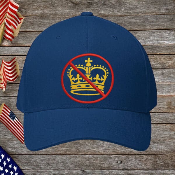 No Crown Symbol Hat – Anti Monarchy Embroidered Cap, No Kings Protest Hat