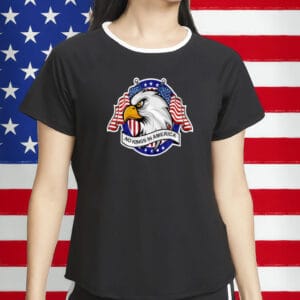 No Kings In America Shirt – Bald Eagle Patriotic Anti-Authoritarian T-Shirt