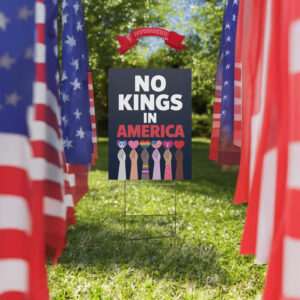 No Kings In America Since 1776 Protest Sign