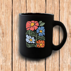 No Kings, No Fascists, No Tyrants, No Nazis, Floral Protest Mug