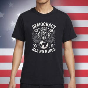 No Kings in America 86-47 Anti-Trump Graphic Tee-Democracy Has No Kings T-Shirt
