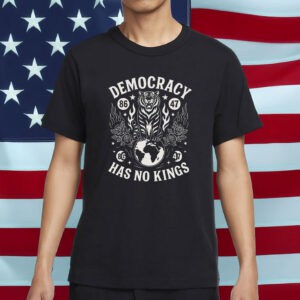 No Kings in America 86-47 Anti-Trump Graphic Tee-Democracy Has No Kings T-Shirt