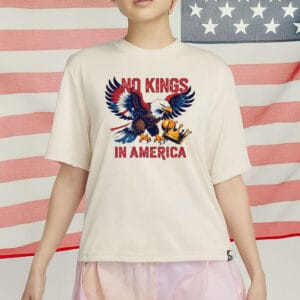 Patriotic Bald Eagle Crushing Crown - Since 1776 Pro Democracy Tee, No Kings In America Shirt