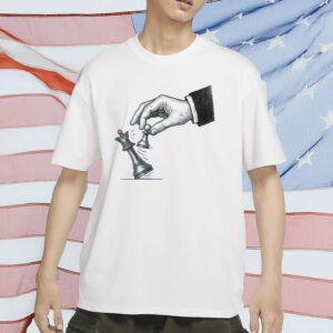 Pawn Knocks Down King Tee - No Kings In America Since 1776, Protest Chess Shirt