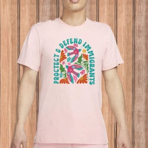 Pro-Immigrant Social Justice Tee, Human Rights Floral Shirt