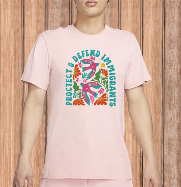 Pro-Immigrant Social Justice Tee, Human Rights Floral Shirt