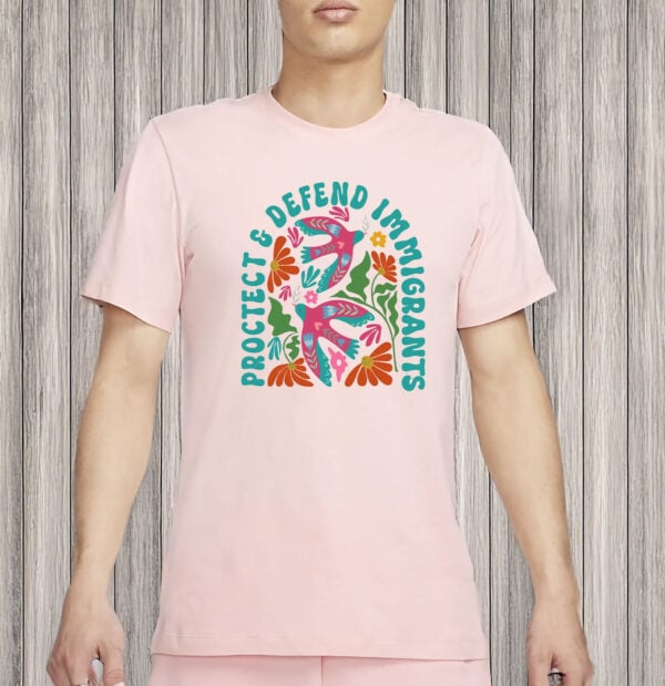 Pro-Immigrant Social Justice Tee, Human Rights Floral Shirt