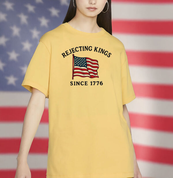 Rejecting Kings Shirt, No Kings in America Crewneck Shirt