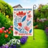 Resist Hate Floral Banner-Rejecting Kings Since 1776 Garden Flag