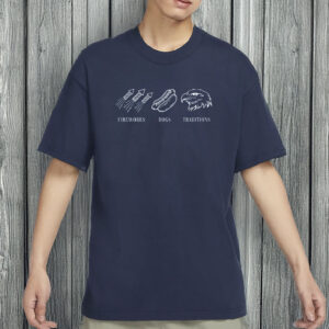 Subtle FDT 4th of July Patriotic Tee, Fireworks Dogs Traditions Shirt