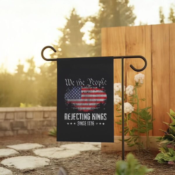 We The People USA Banner, Rejecting Kings Since 1776 Patriotic Flag