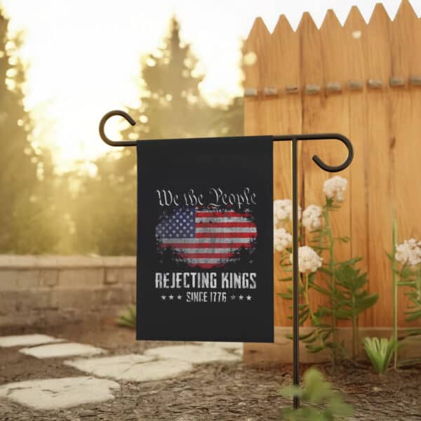 We The People USA Banner, Rejecting Kings Since 1776 Patriotic Flag