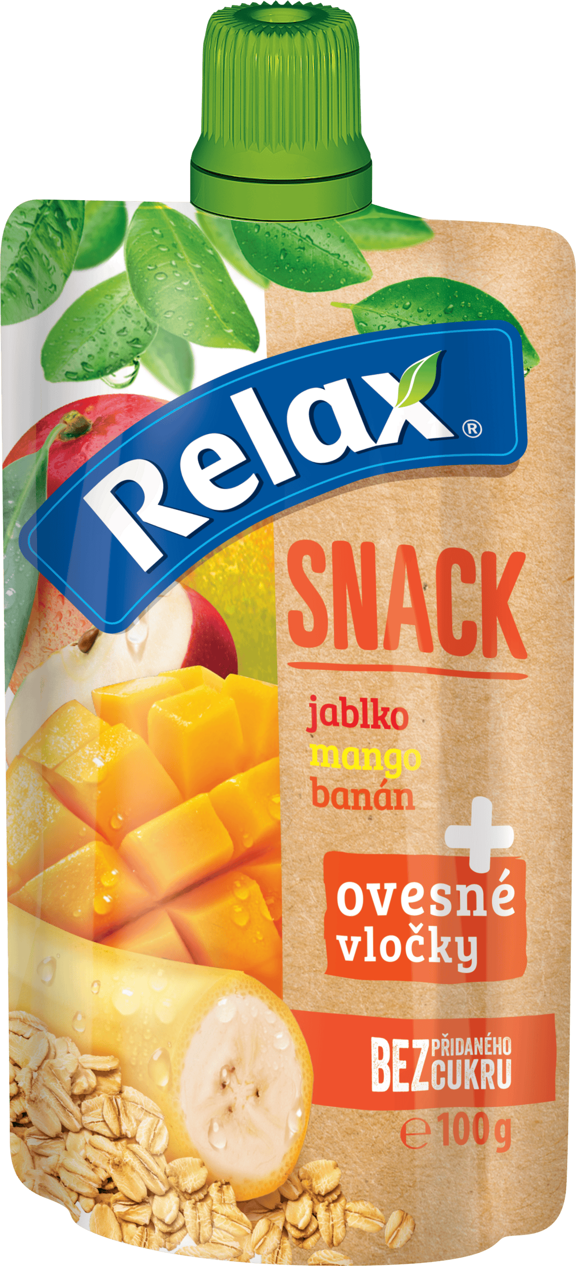 Jablko – mango – banán – ovesné vločky - 100 g / Kapsička