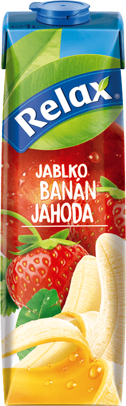 Jablko – banán – jahoda - 1000 ml Karton
