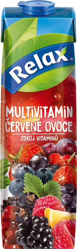 Multivitamin červené ovoce - 1000 ml Karton