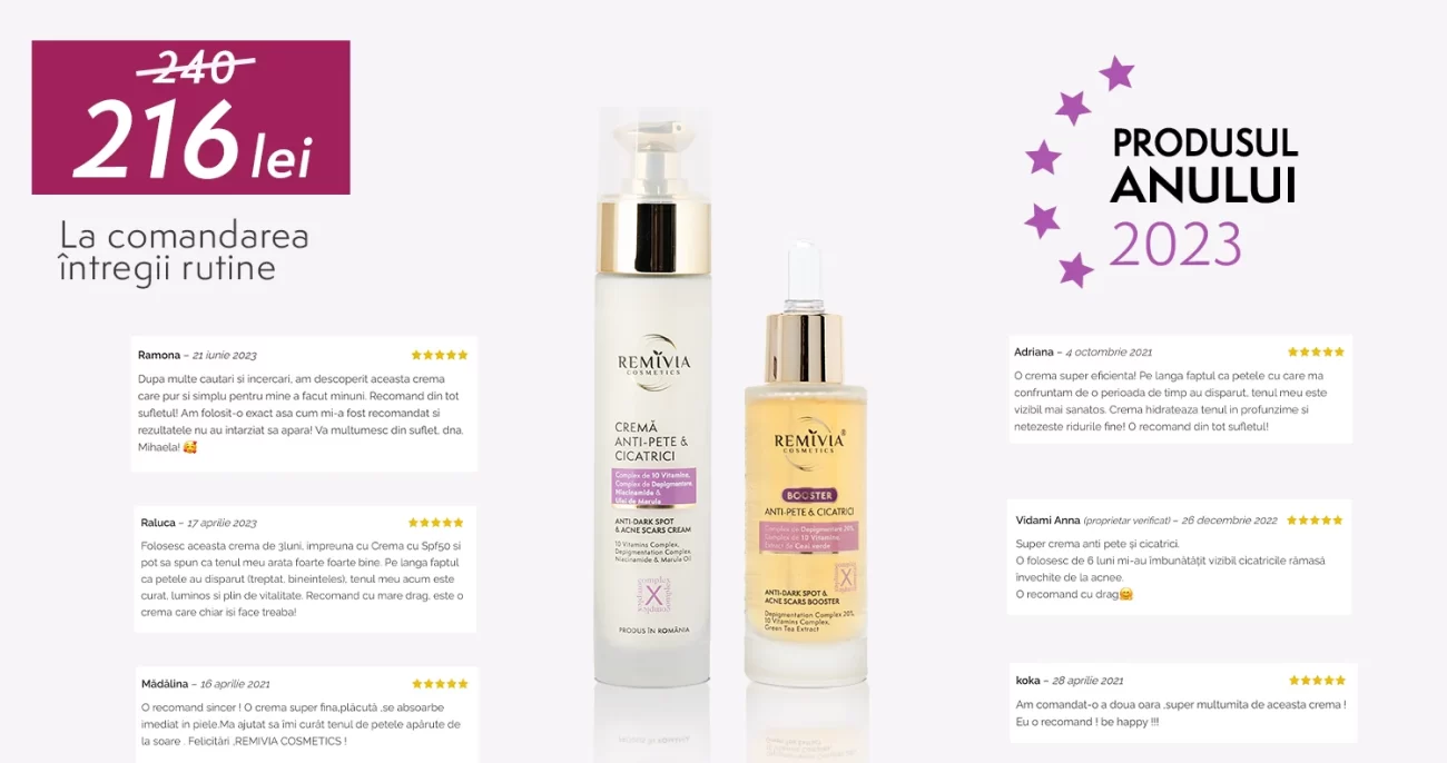 Tratament Pete Pigmentare Tratament pete pigmentare Remivia Cosmetics