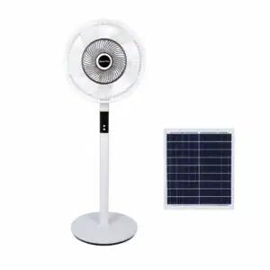 16-inch solar-powered stand fan