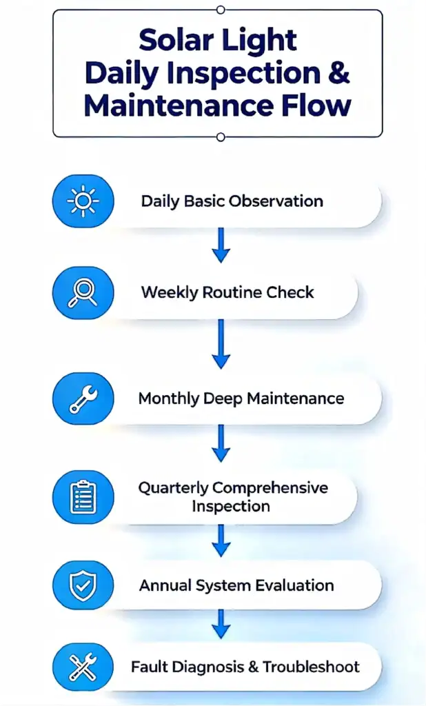 Overall Daily Inspection and Maintenance Flowchart