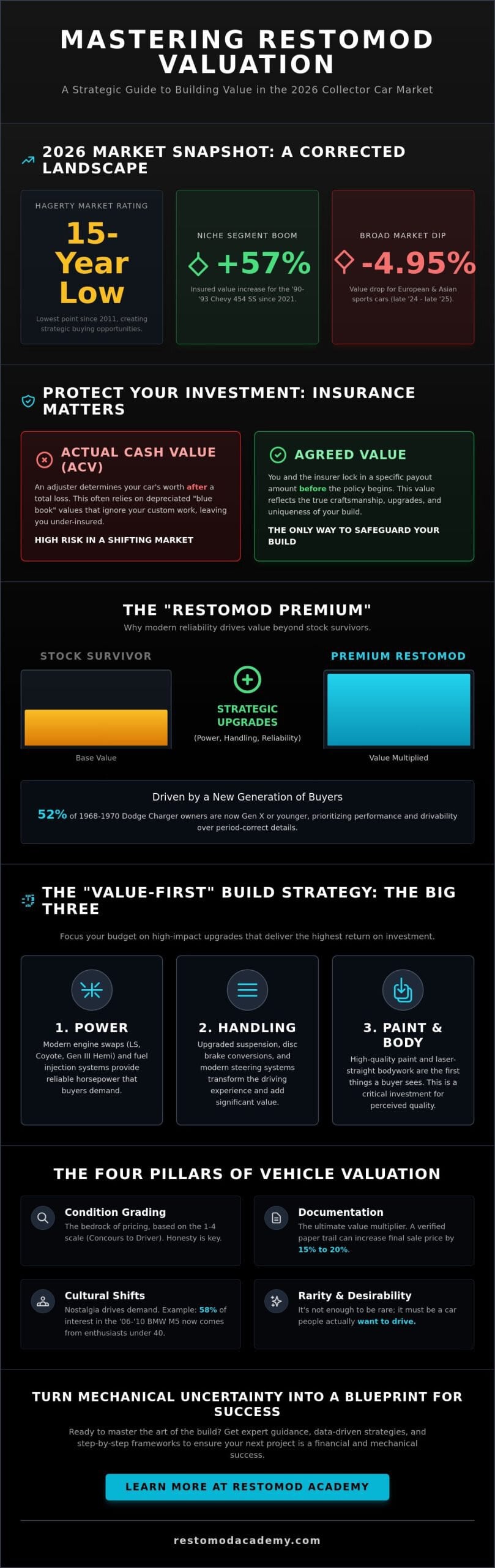 Classic Car Values in 2026: The Ultimate Guide to Valuation and Restomod ROI