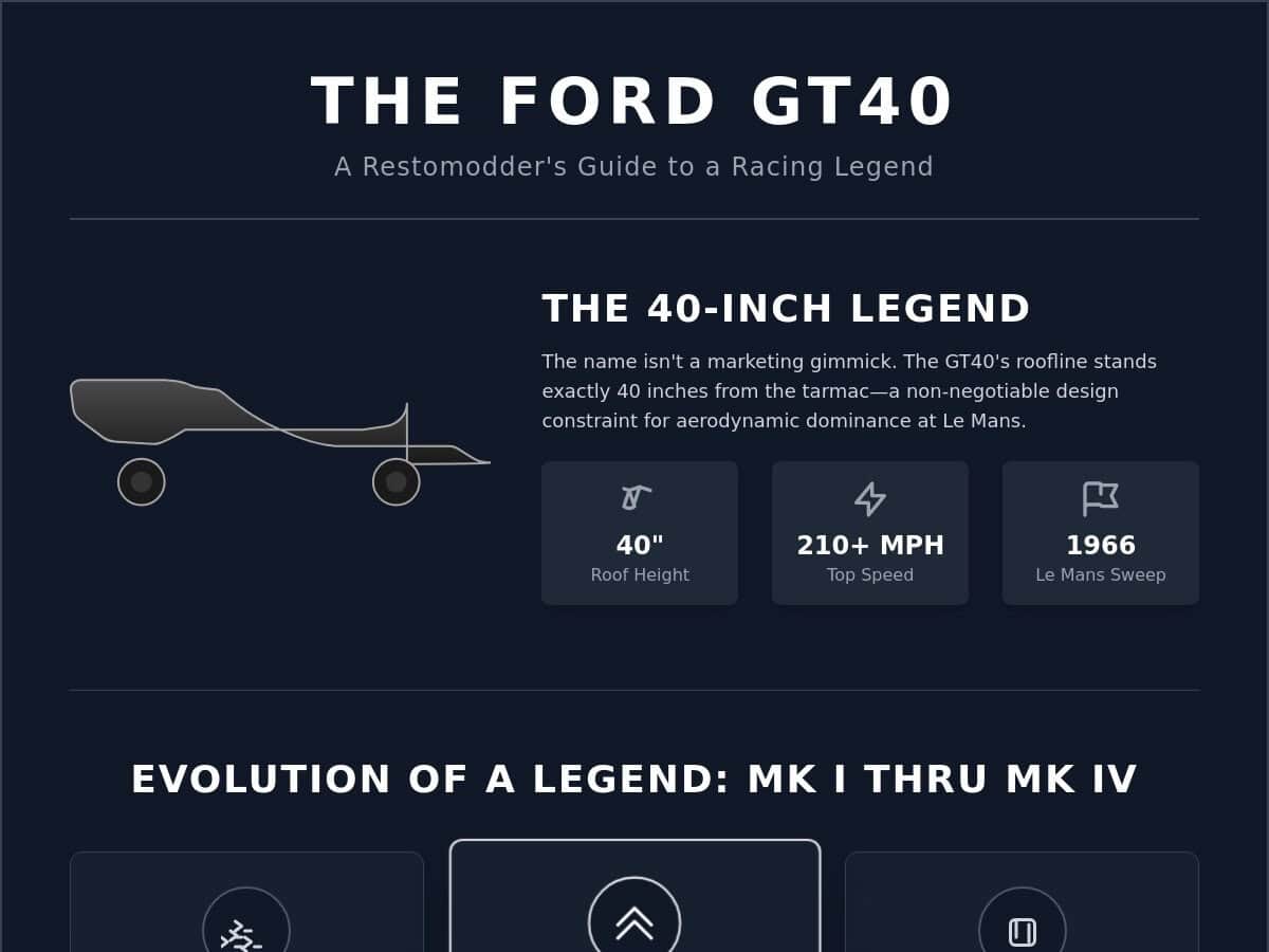 The GT40 Legacy: A Comprehensive Guide to the Ultimate Performance Icon